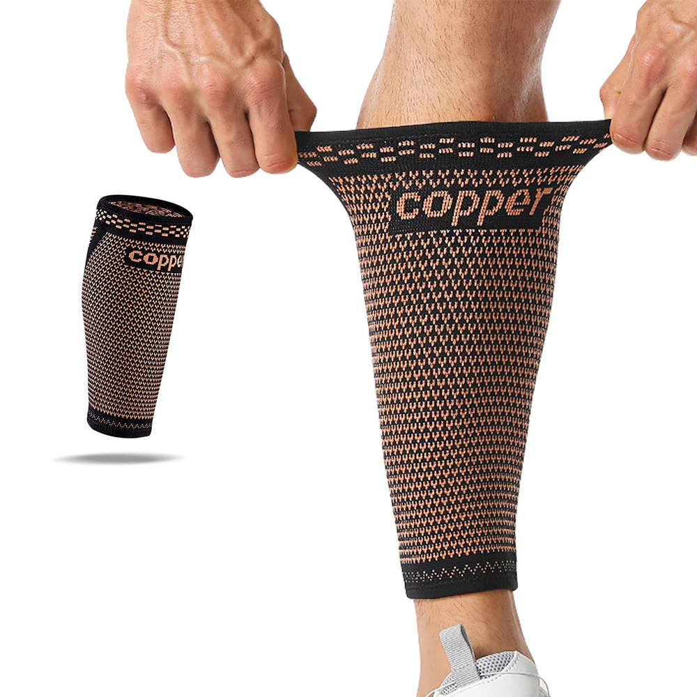 Compression Sleeve Calf - 1pc Copper Calf Compression Sleeves for