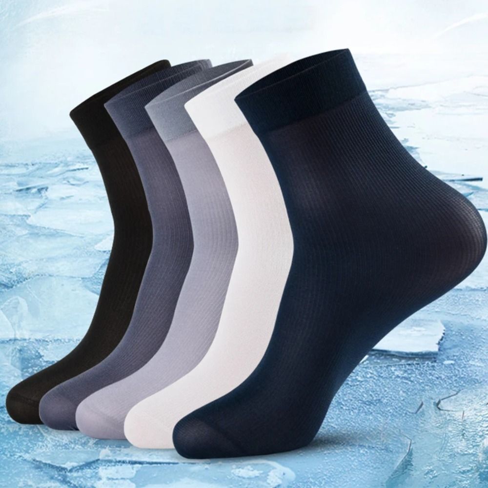 Silk Sock Bamboo - 10pairs Casual Breathable Men Ice Silk