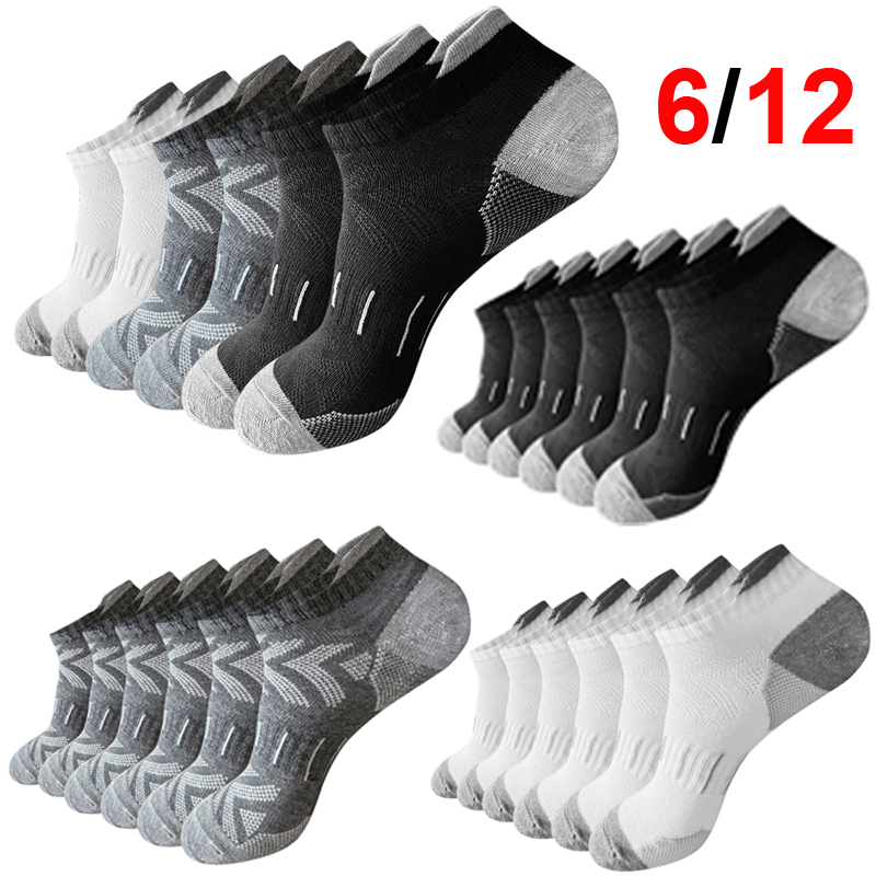 Athletic Sock Cushion - Men's Edgy Arrow Pattern Ankle Socks