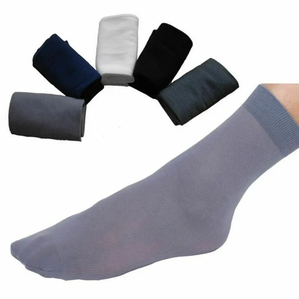 Silk Sock Bamboo - 10pairs Fashion Breathable Men Ice Silk