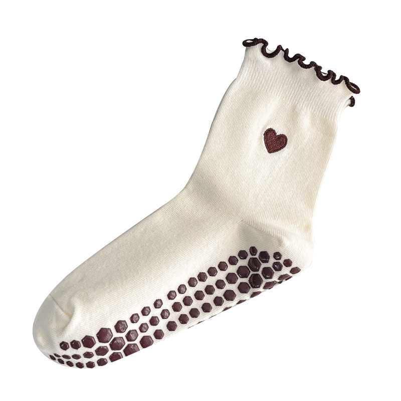 Yoga Socks Women Cotton Heart  - Grip Sock Yoga ulasan dan harga