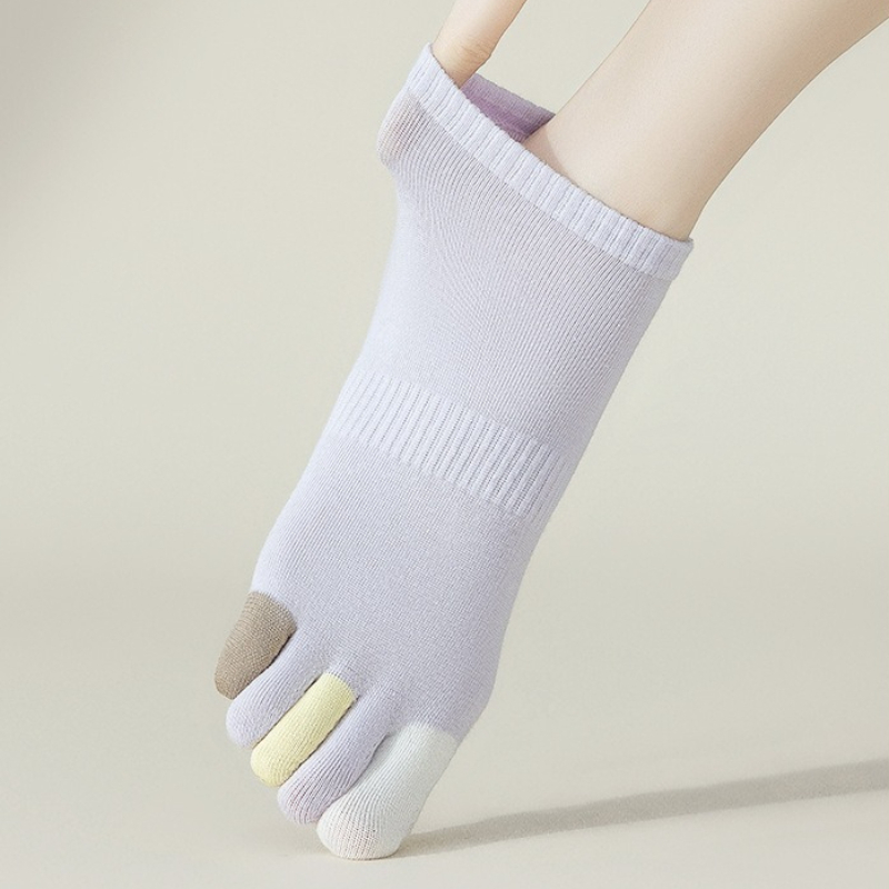 6 pairs Summer thin breathable - Toe Sock Split ulasan dan harga