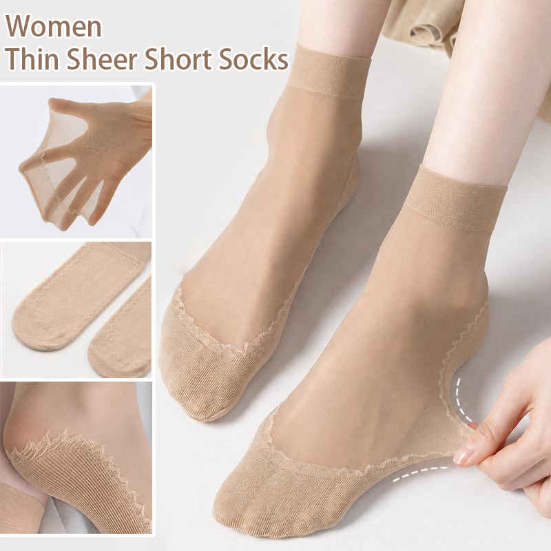10Pairs Ultra-Sheer Invisible  - Invisibility Sock Loafer ulasan dan harga