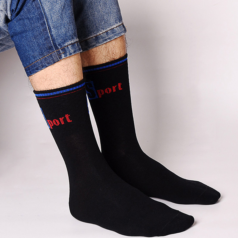 3 Pairs/Pack Big Large Socks E - Cotton Crew Sock Pack ulasan dan harga