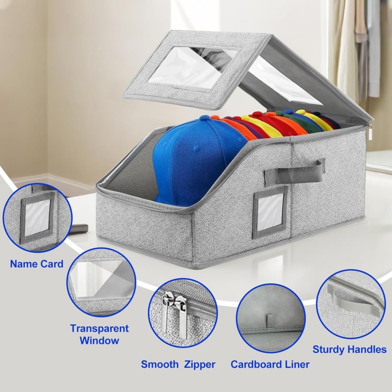 Foldable Zipper Baseball Cap S - Sock Organizer Tray ulasan dan harga