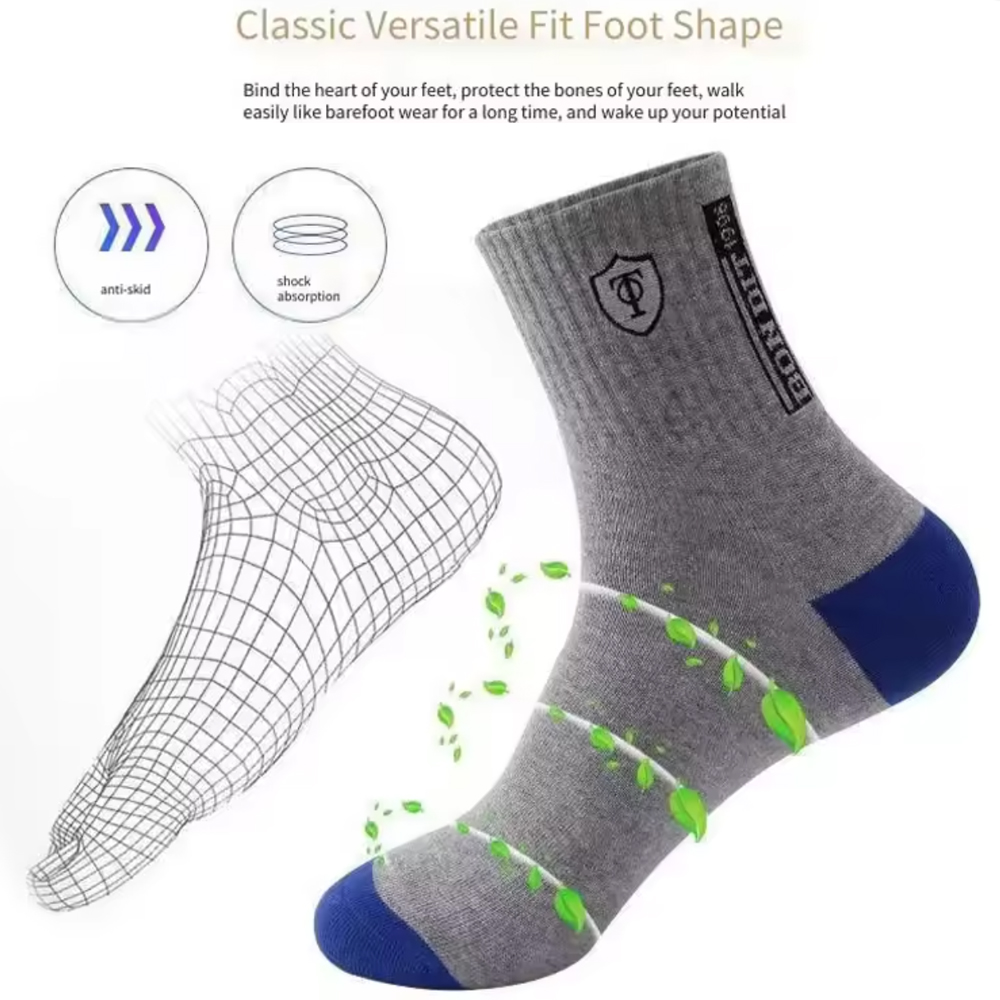 Men's 5/10-Pack Premium Therma - Cotton Crew Sock Pack ulasan dan harga