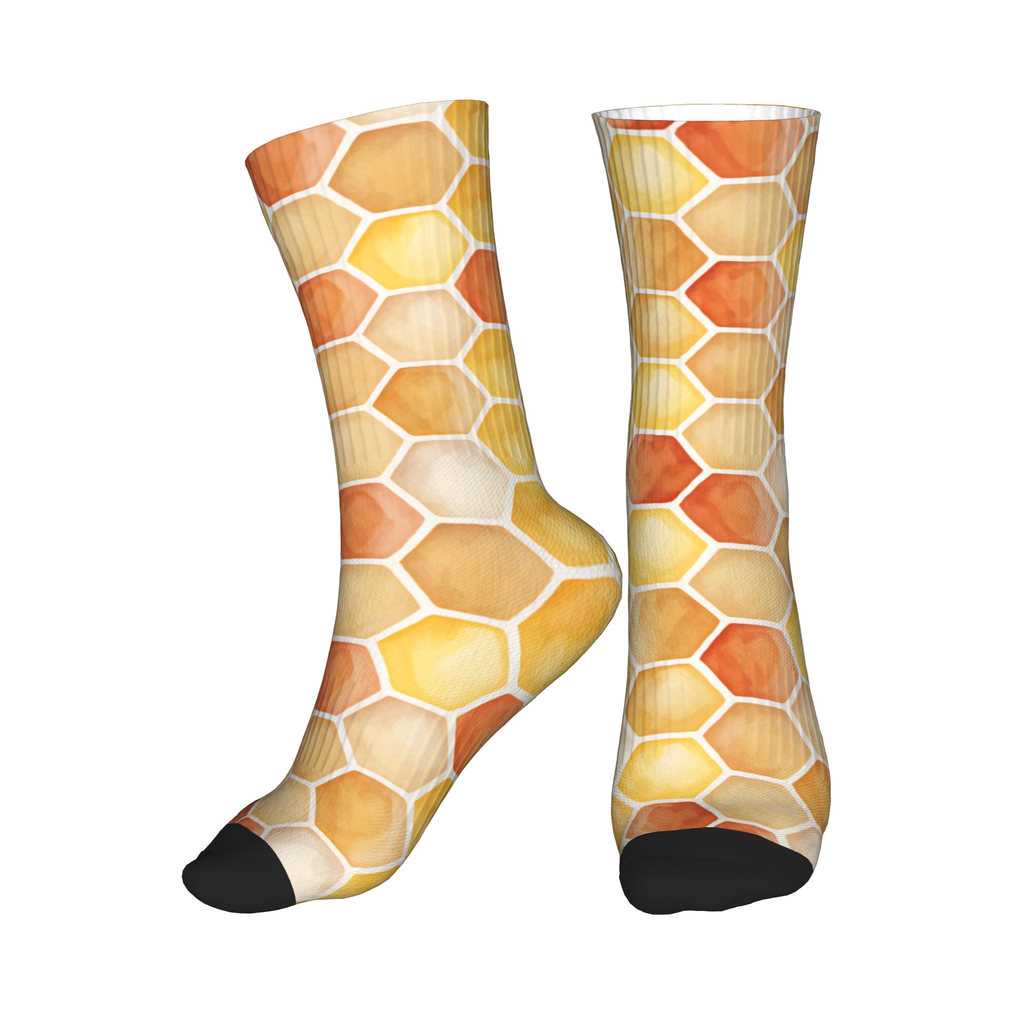Warm Sunset Watercolor Honeyco - Dress Sock Men ulasan dan harga