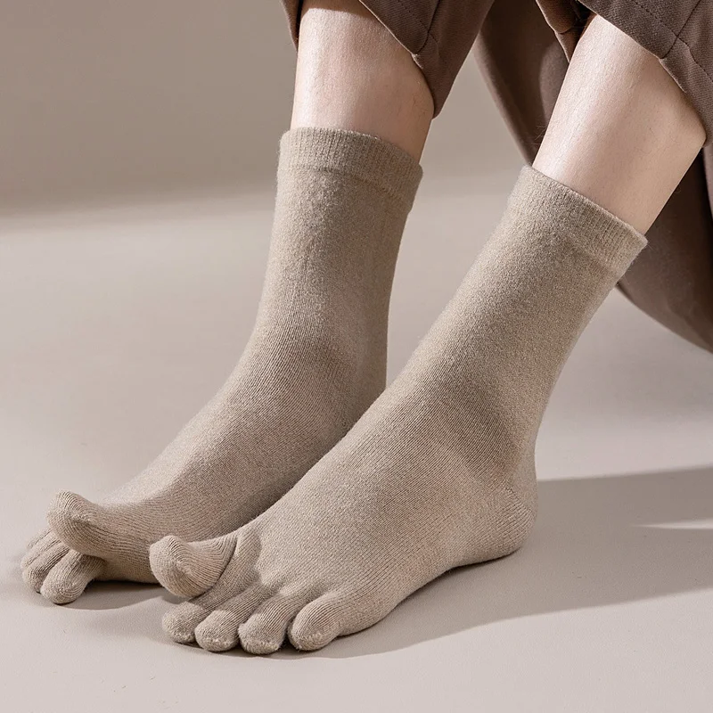 Mans Wool Five Finger Socks Sh - Thermal Sock Winter ulasan dan harga