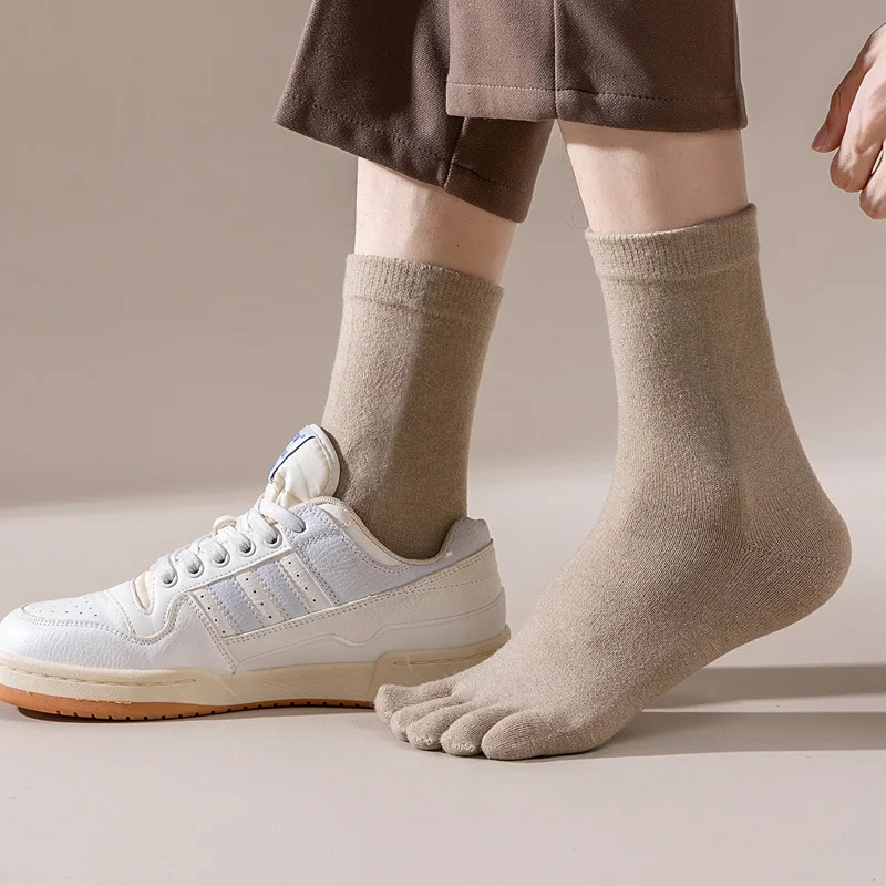Mans Wool Five Finger Socks Sh - Thermal Sock Winter ulasan dan harga