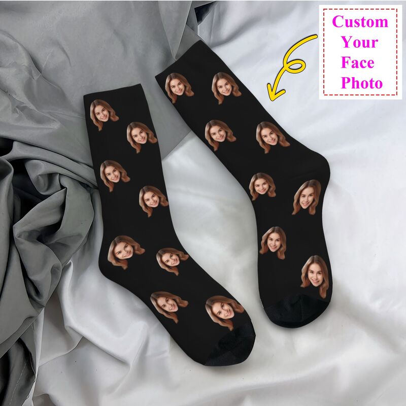 Personalized Custom Face Photo - Dress Sock Men ulasan dan harga