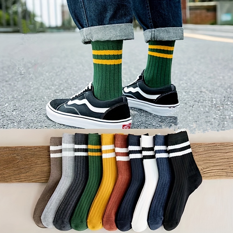 5-Pack Men's Novelty Socks – T - Cotton Crew Sock Pack ulasan dan harga