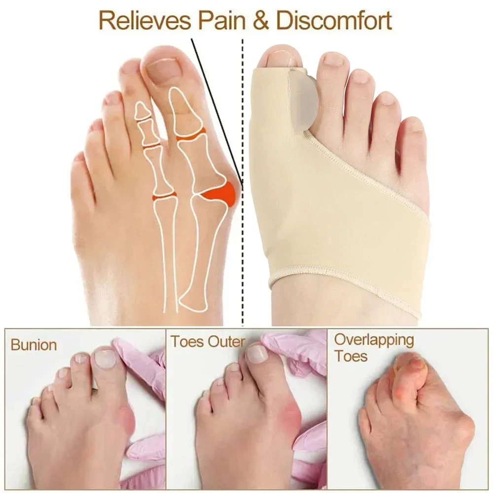1/2Pair Toe Separator Hallux V - Ankle Brace Sock ulasan dan harga