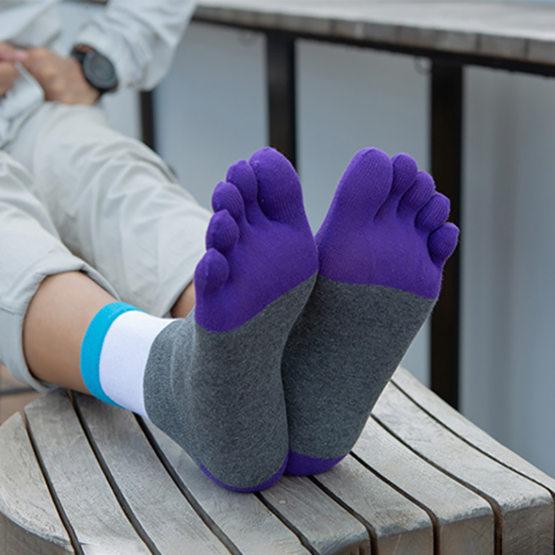 1/5 Pairs Men Five Finger Sock - Toe Sock Split ulasan dan harga