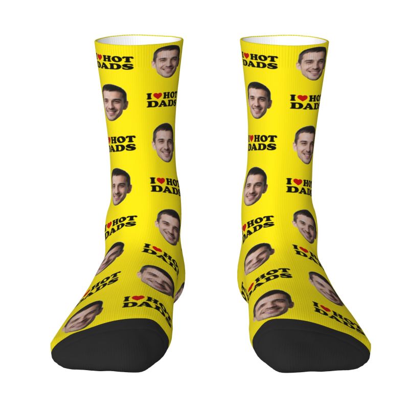 I Love Hot Dads Custom Dress S - Dress Sock Men ulasan dan harga