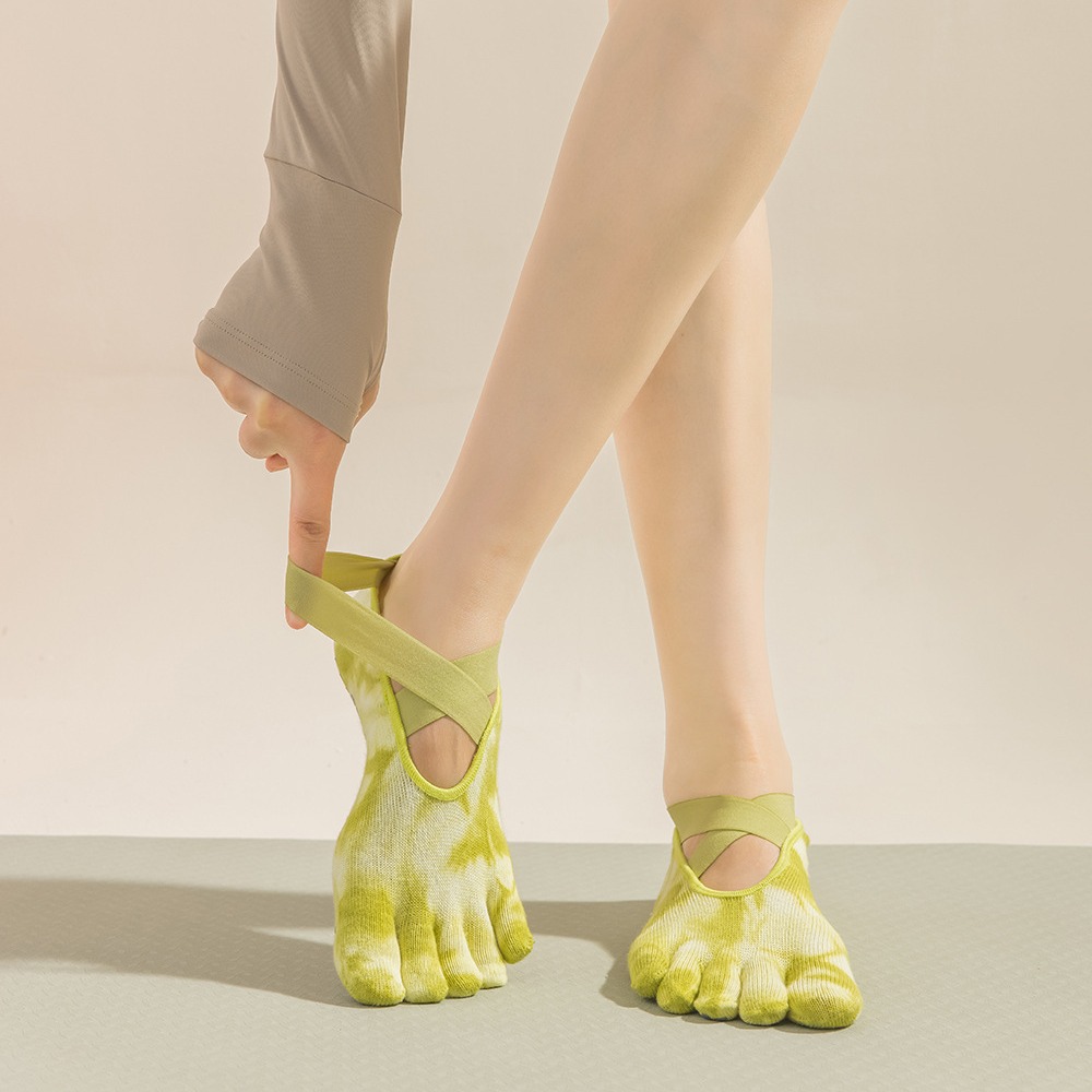 Tie-Dye Women's Five Finger Gr - Grip Sock Yoga ulasan dan harga