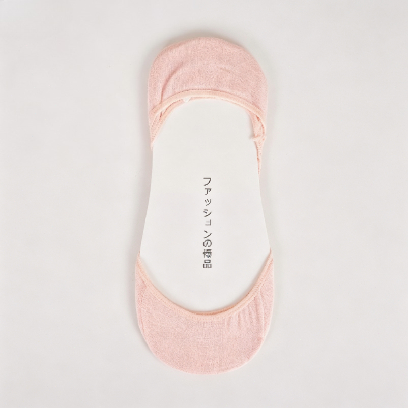 Light Pink Cotton No Show Invi - Invisibility Sock Loafer ulasan dan harga