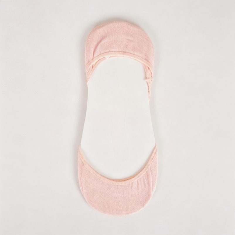 Light Pink Cotton No Show Invi - Invisibility Sock Loafer ulasan dan harga