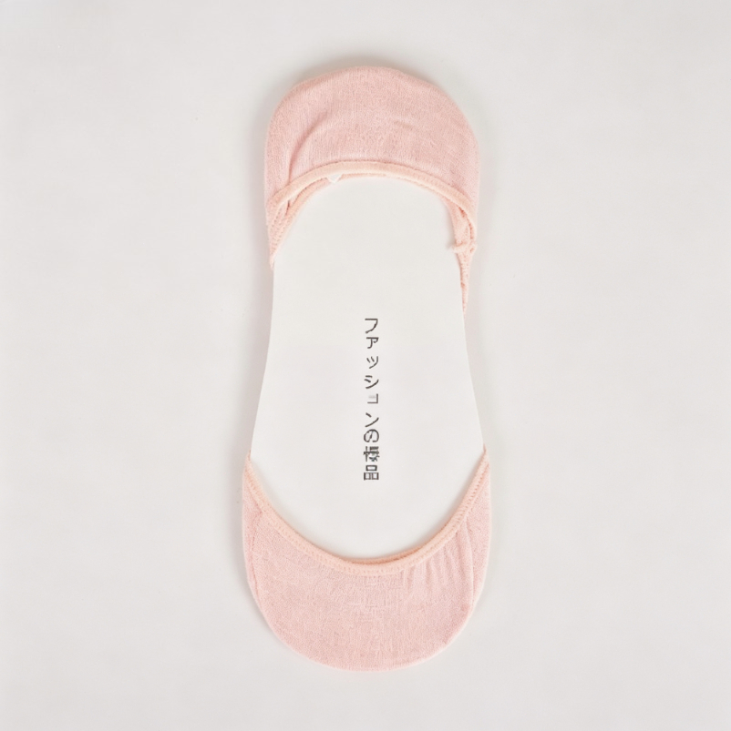 Light Pink Cotton No Show Invi - Invisibility Sock Loafer ulasan dan harga