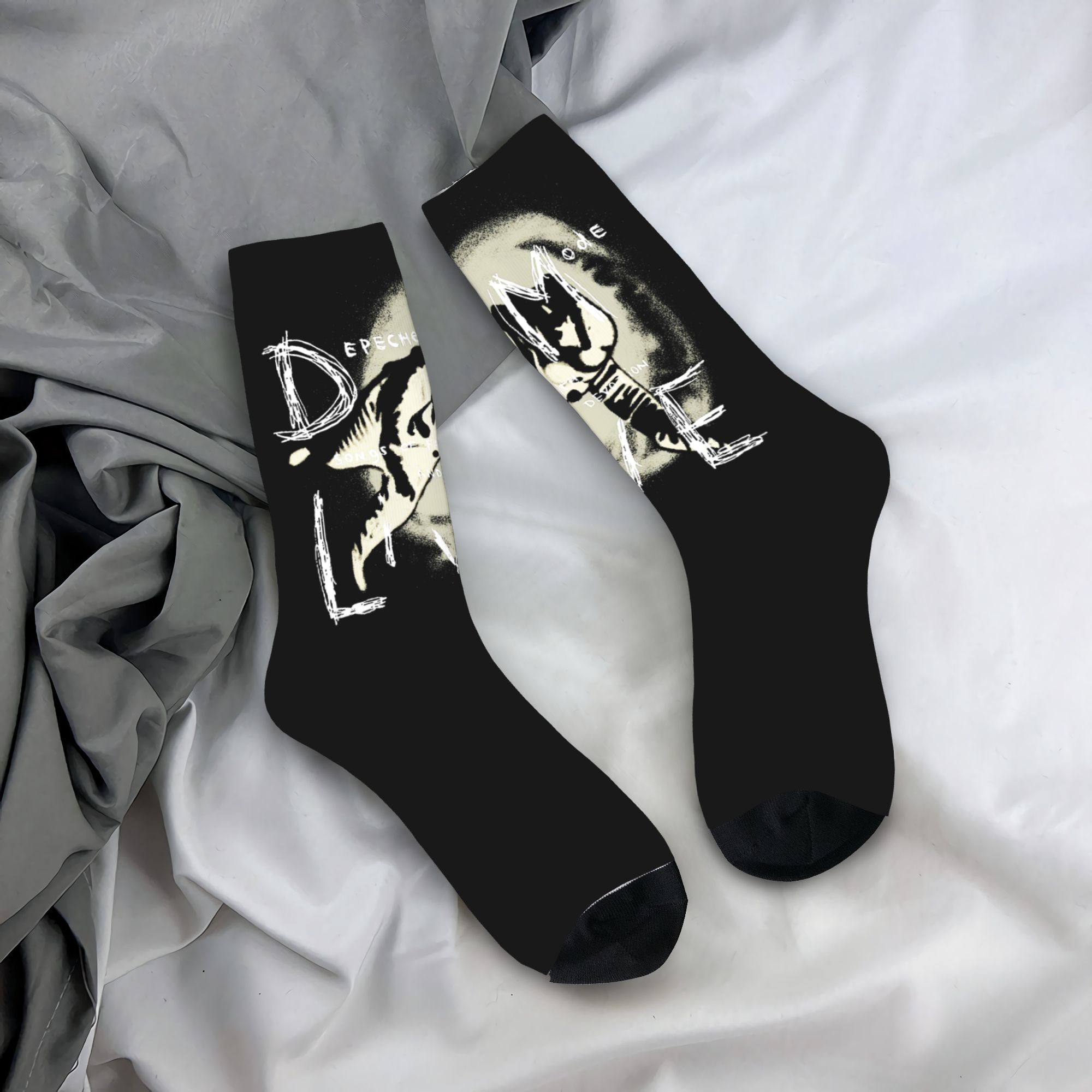 Custom Electronic Rock Depeche - Dress Sock Men ulasan dan harga