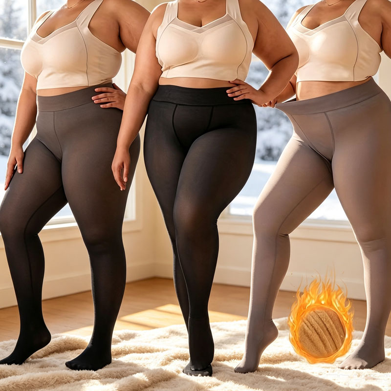 1-2Pairs Opaque Plus Size Flee - Tights Pantyhose Sheer ulasan dan harga