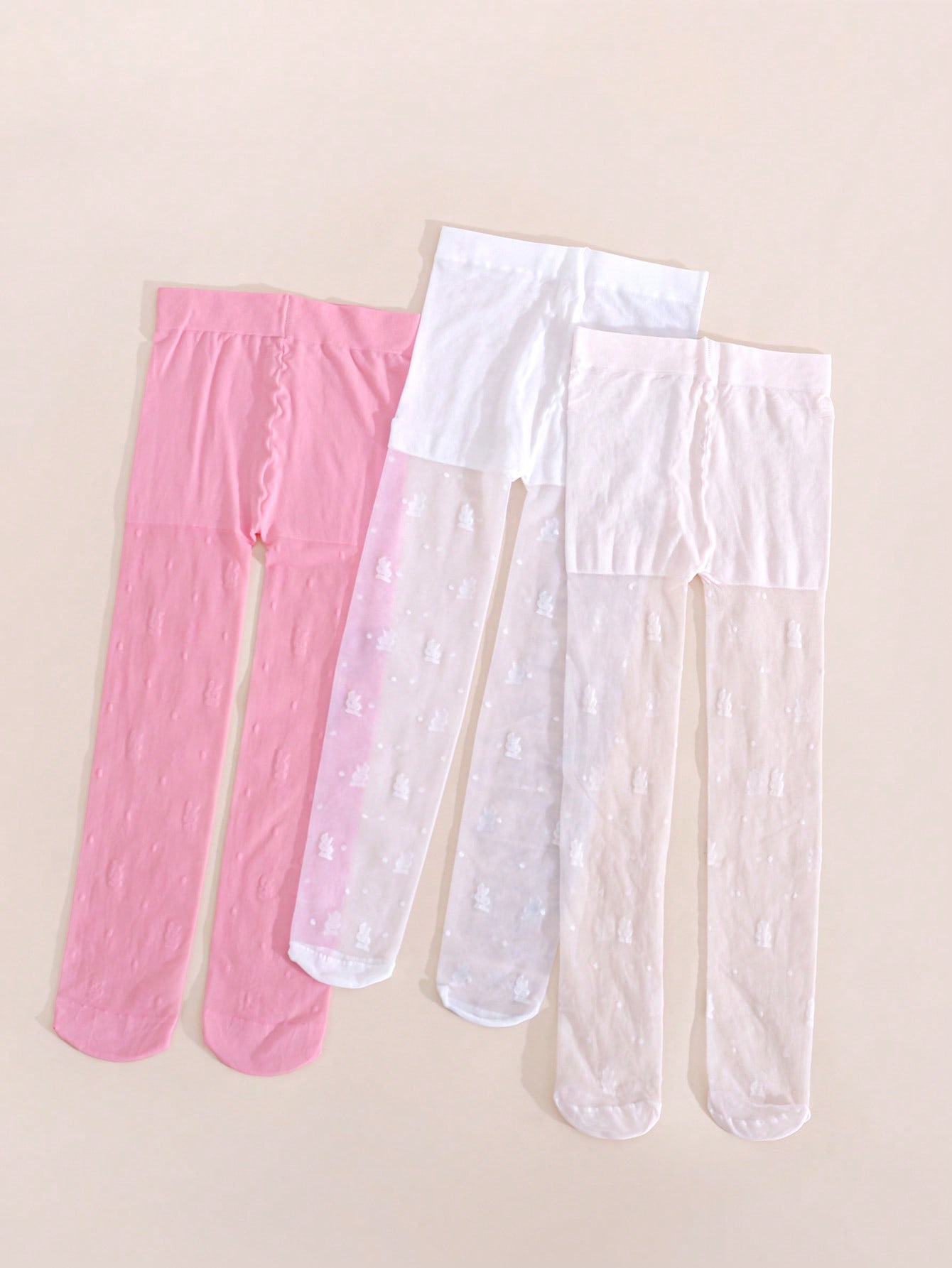 3Pack Girls Rabbit Print Tight - Tights Pantyhose Sheer ulasan dan harga