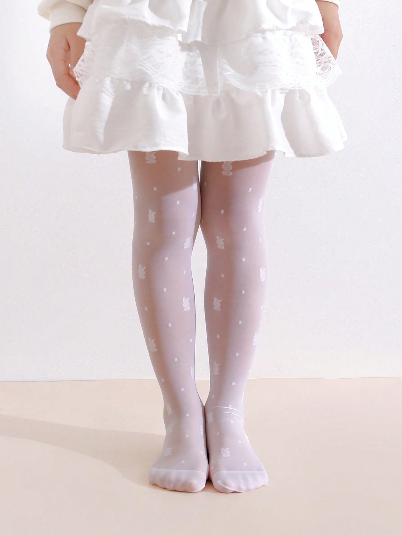 3Pack Girls Rabbit Print Tight - Tights Pantyhose Sheer ulasan dan harga