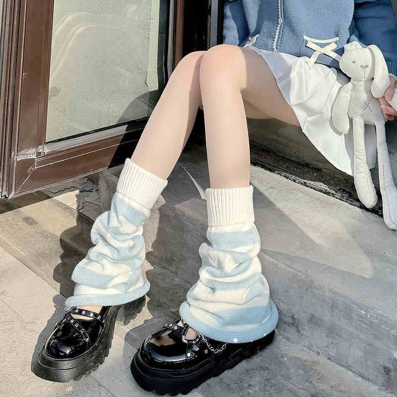 Y2K Striped Leg Warmers Star R - Boot Sock Slouchy ulasan dan harga