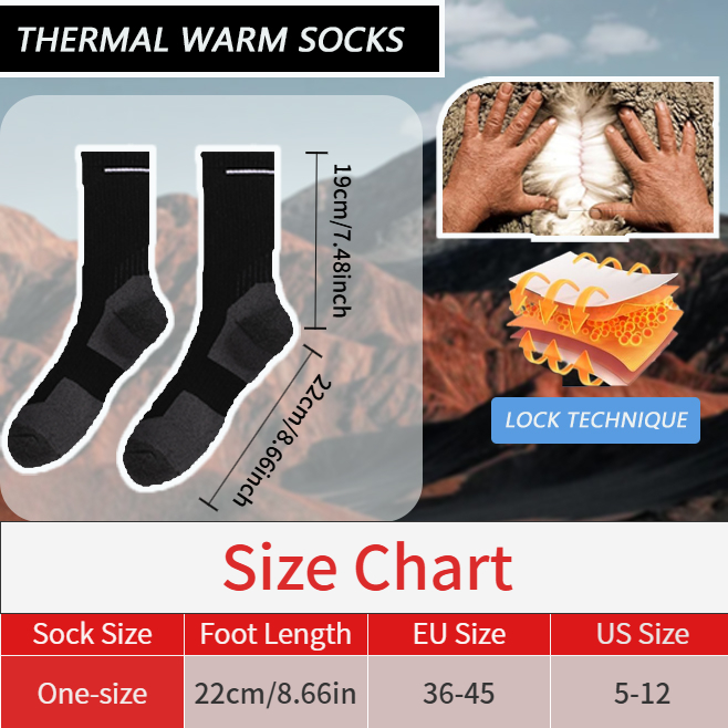 MuqiNush 1/2 Pairs Merino Wool - Wool Hiking Sock ulasan dan harga