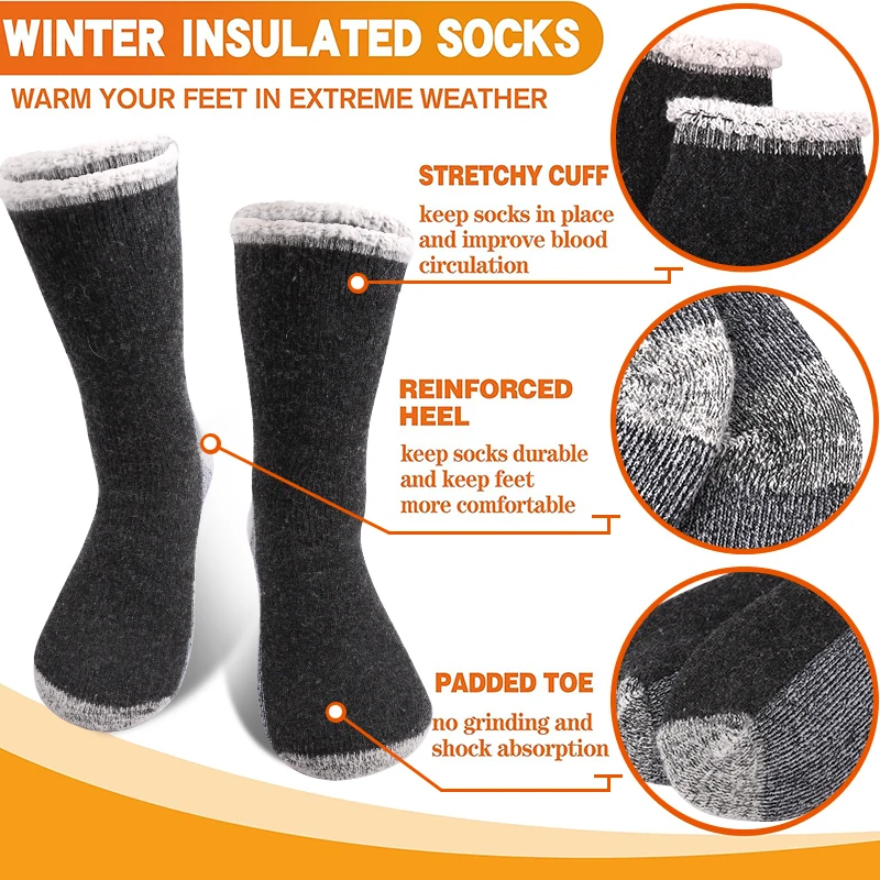 3Pairs High-Quality Thicken Wi - Thermal Sock Winter ulasan dan harga