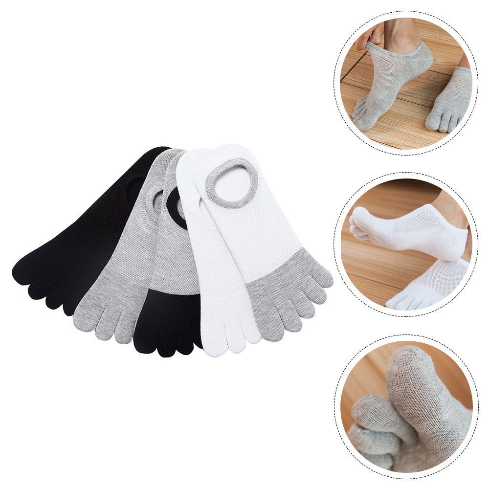 5Pairs Male Low Cut Breathable - Invisibility Sock Loafer ulasan dan harga