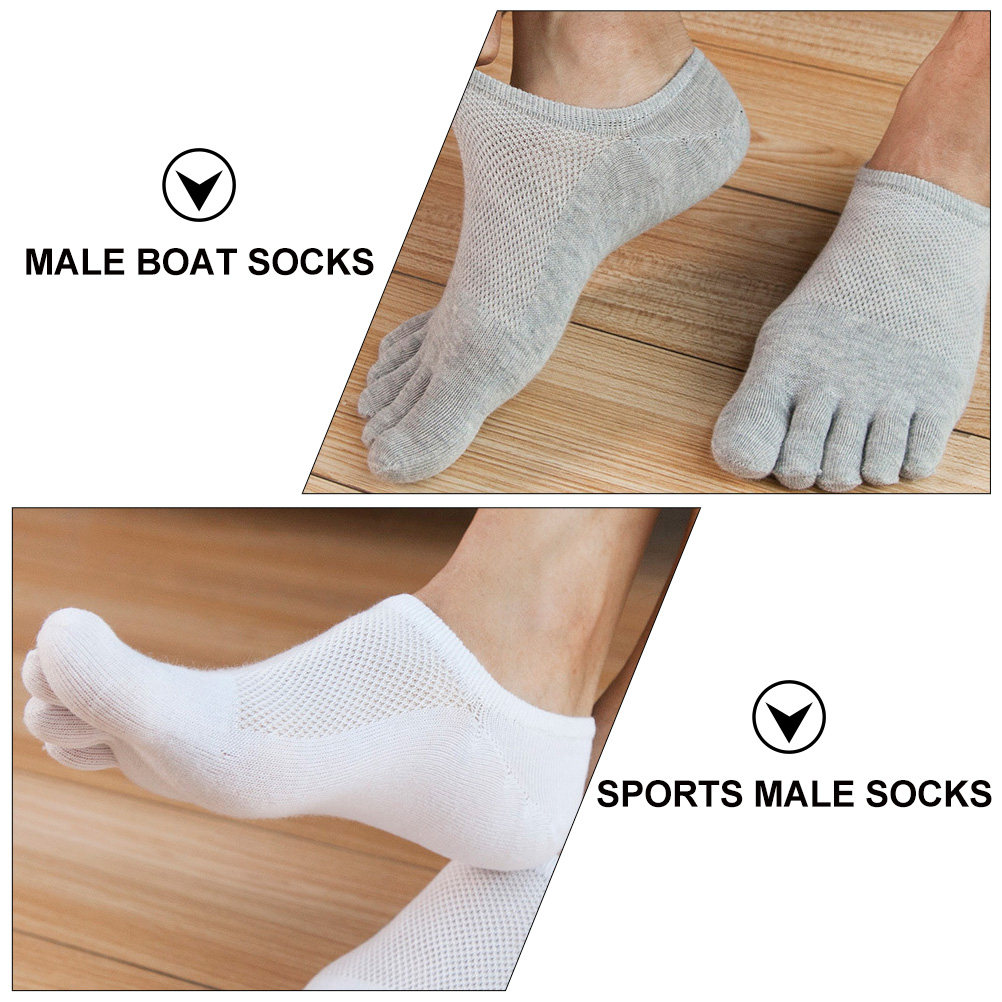 5Pairs Male Low Cut Breathable - Invisibility Sock Loafer ulasan dan harga