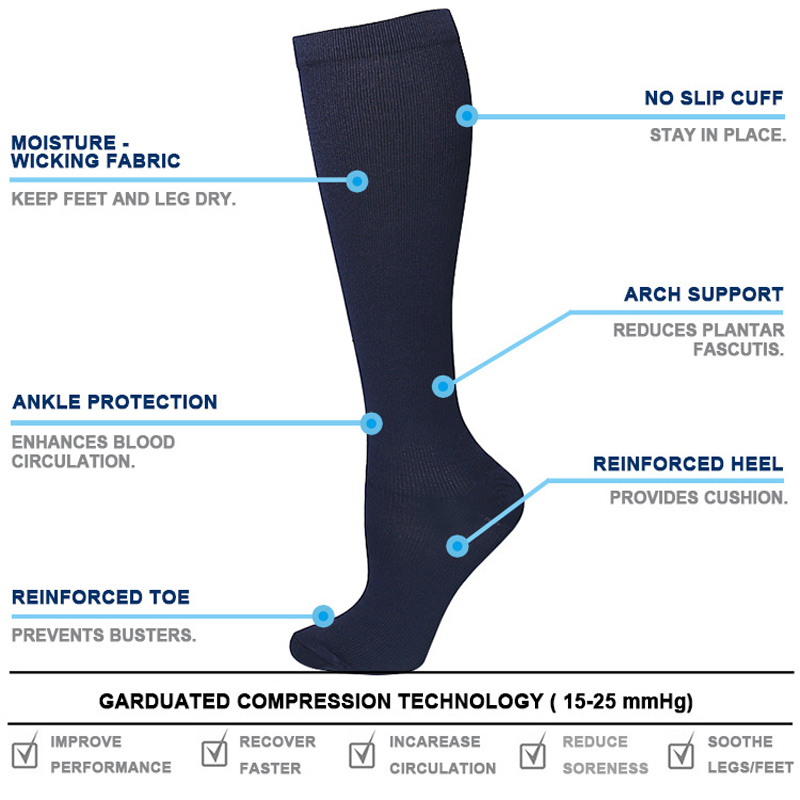 Unisex Anti-Fatigue Varicose V - Compression Sock Medical ulasan dan harga