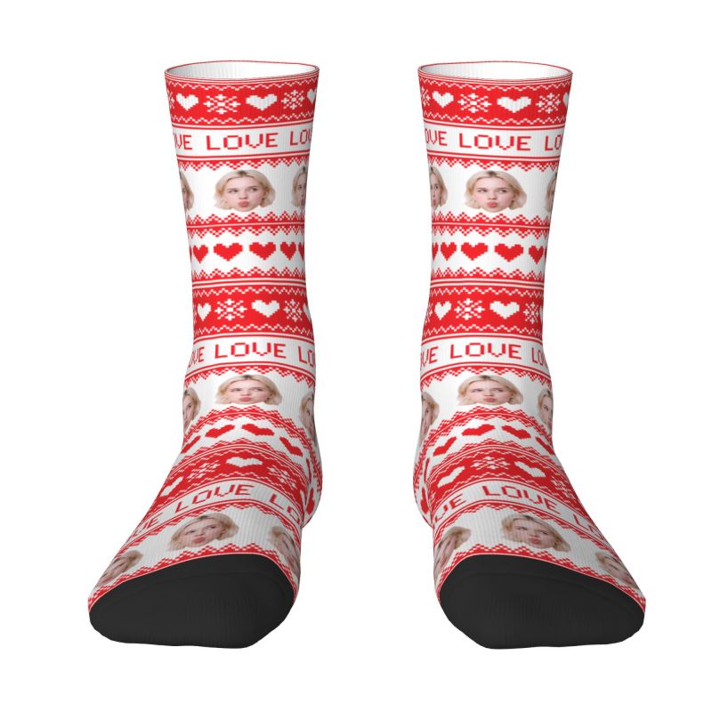 Christmas Personalized Custom  - Dress Sock Men ulasan dan harga