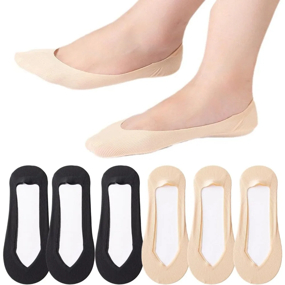 6 Pairs No Show Socks Women An - Invisibility Sock Loafer ulasan dan harga