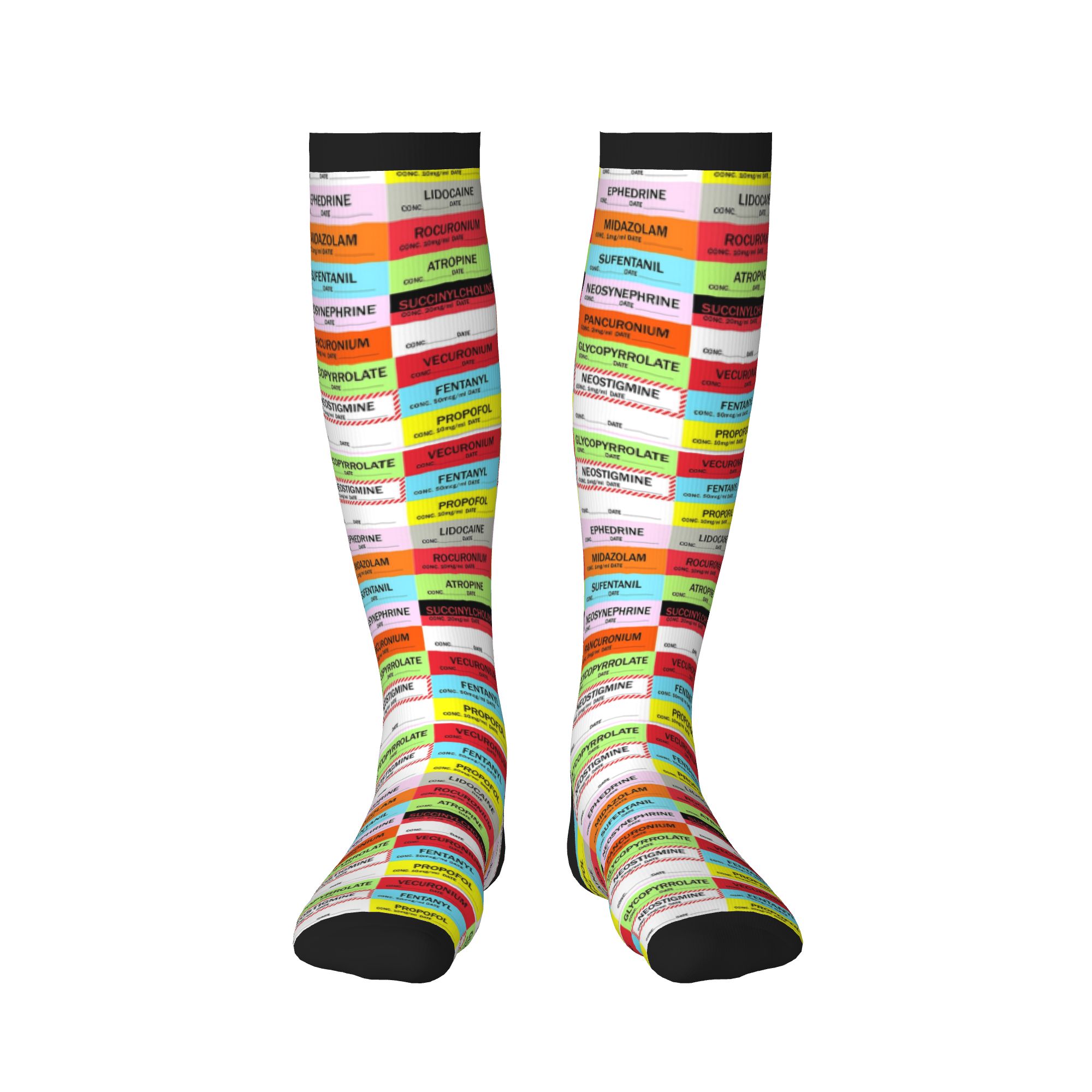 Novelty Printed Anesthesia Med - Compression Sock Medical ulasan dan harga