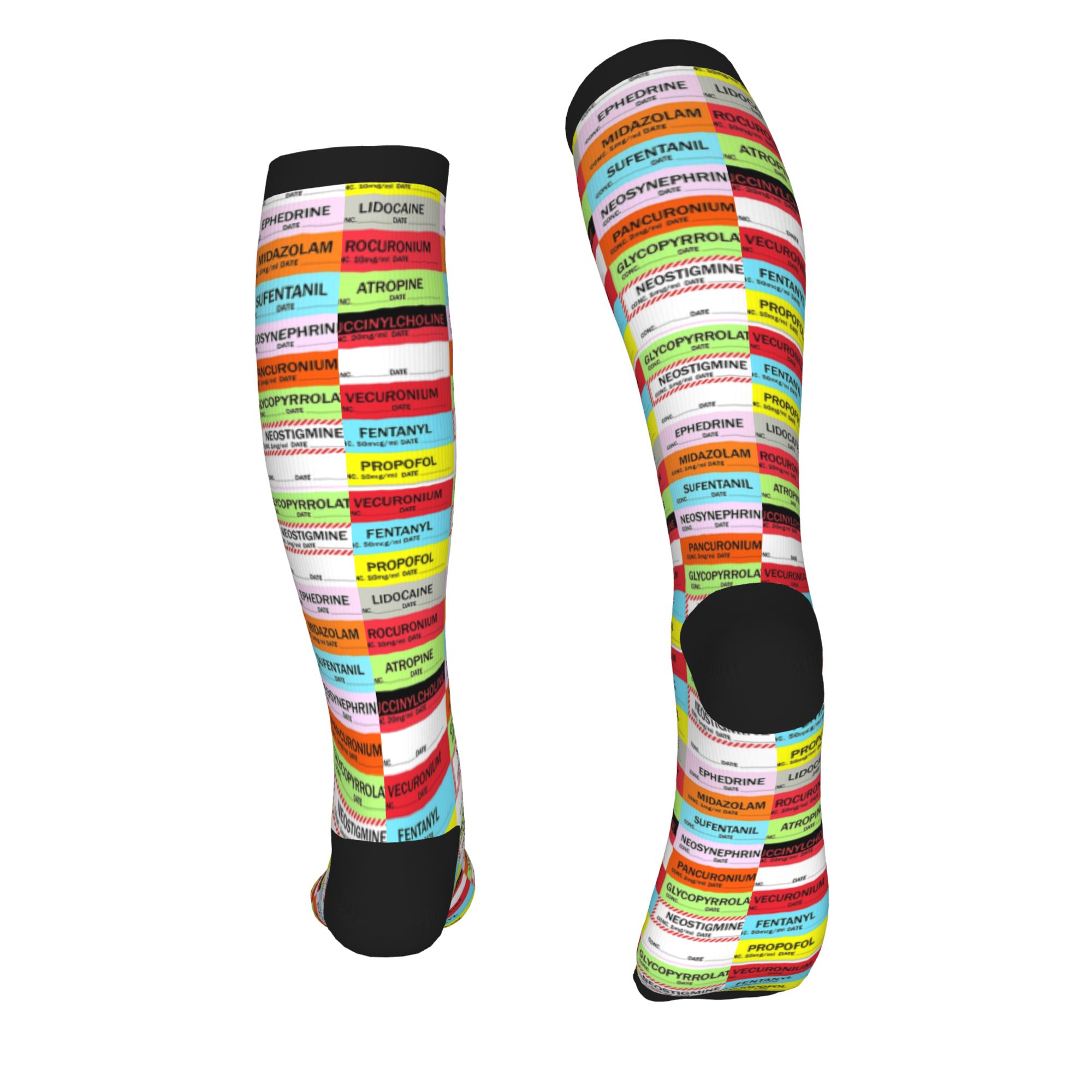 Novelty Printed Anesthesia Med - Compression Sock Medical ulasan dan harga