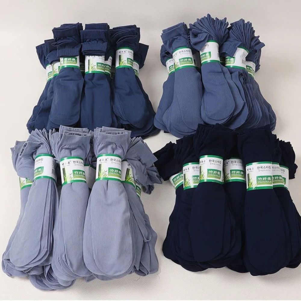 10pairs Men Ice Silk Socks Sum - Silk Sock Bamboo ulasan dan harga