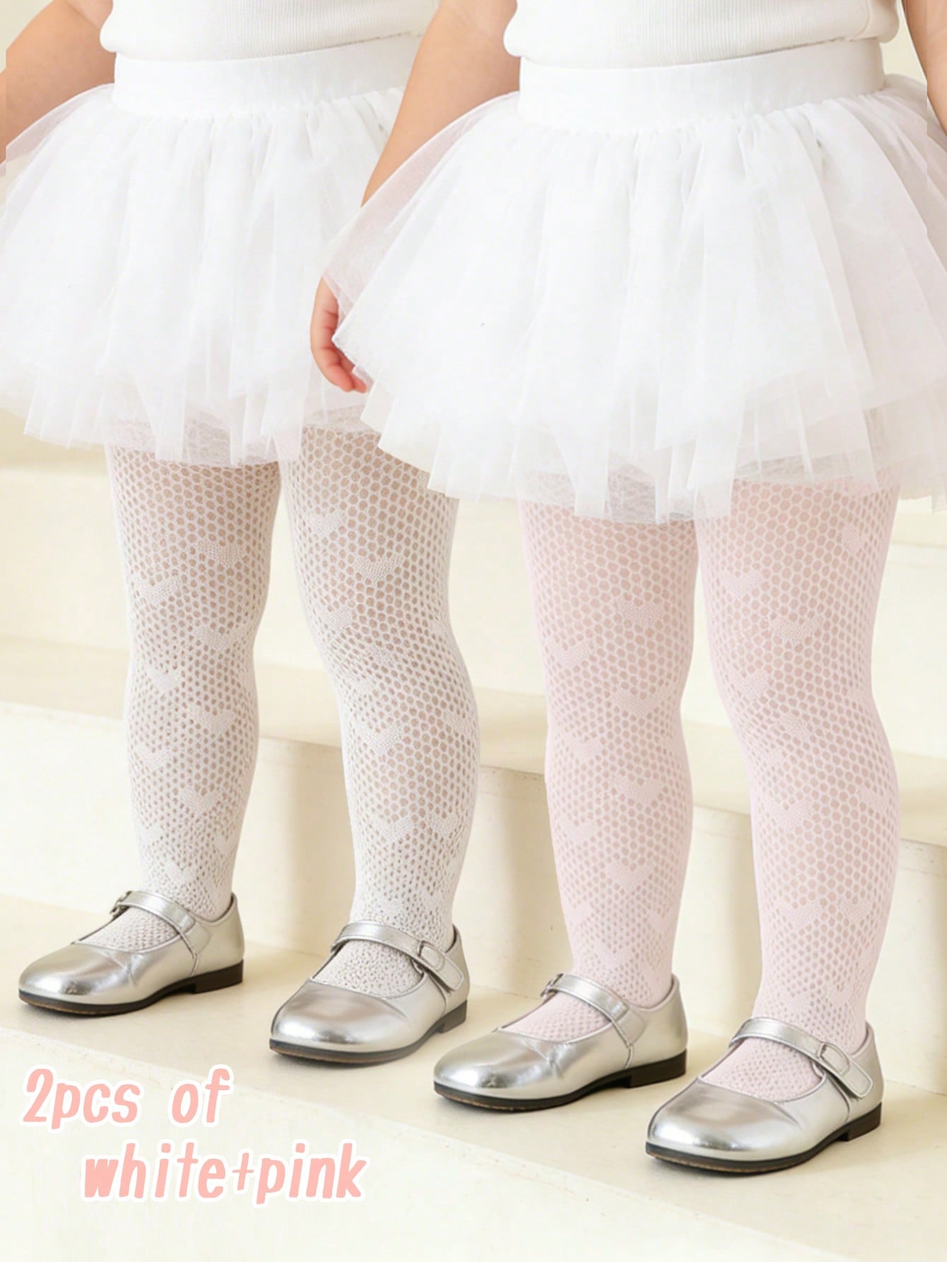 2Pcs Toddler Girls Heart Patte - Tights Pantyhose Sheer ulasan dan harga