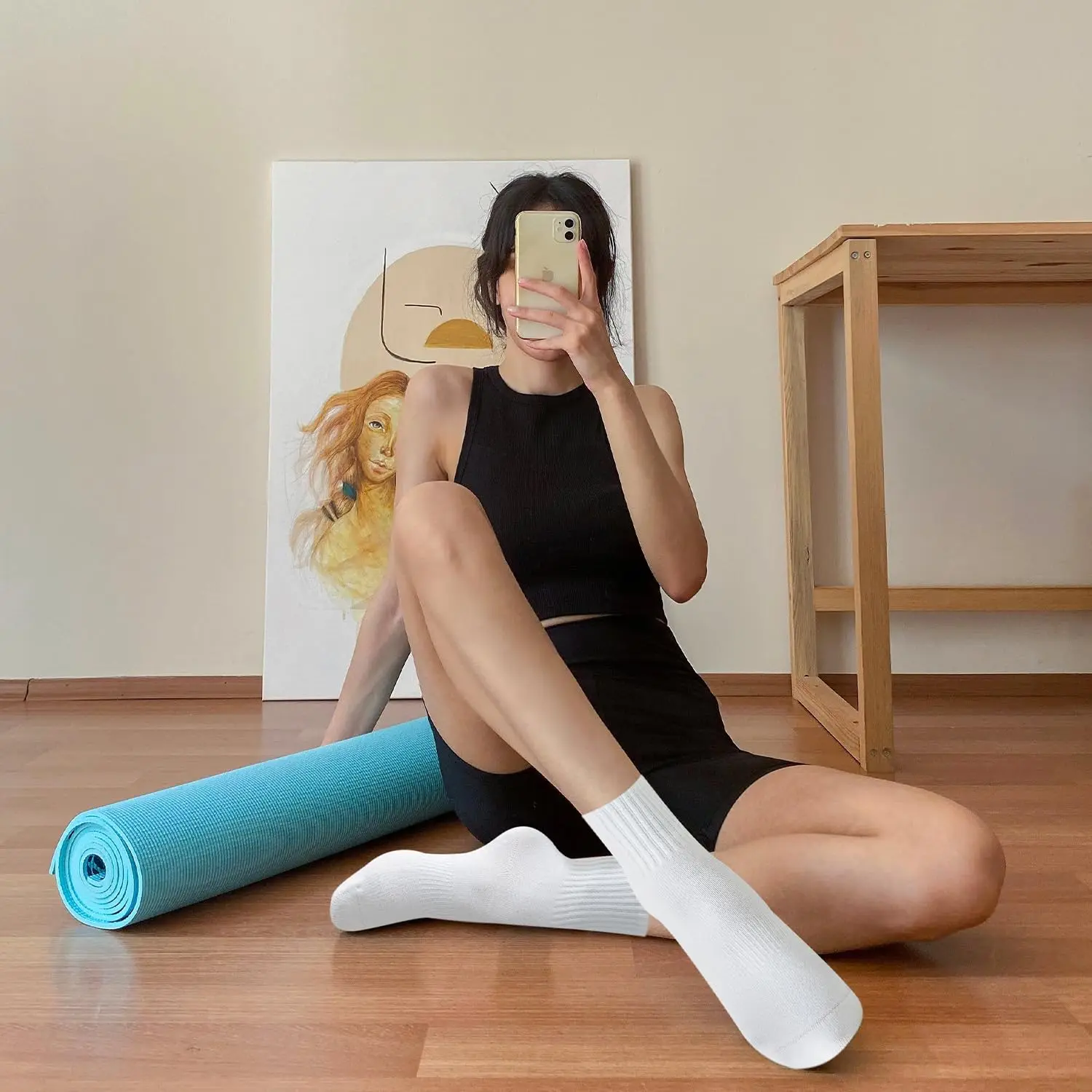 4 pairs of women's yoga socks, - Grip Sock Yoga ulasan dan harga