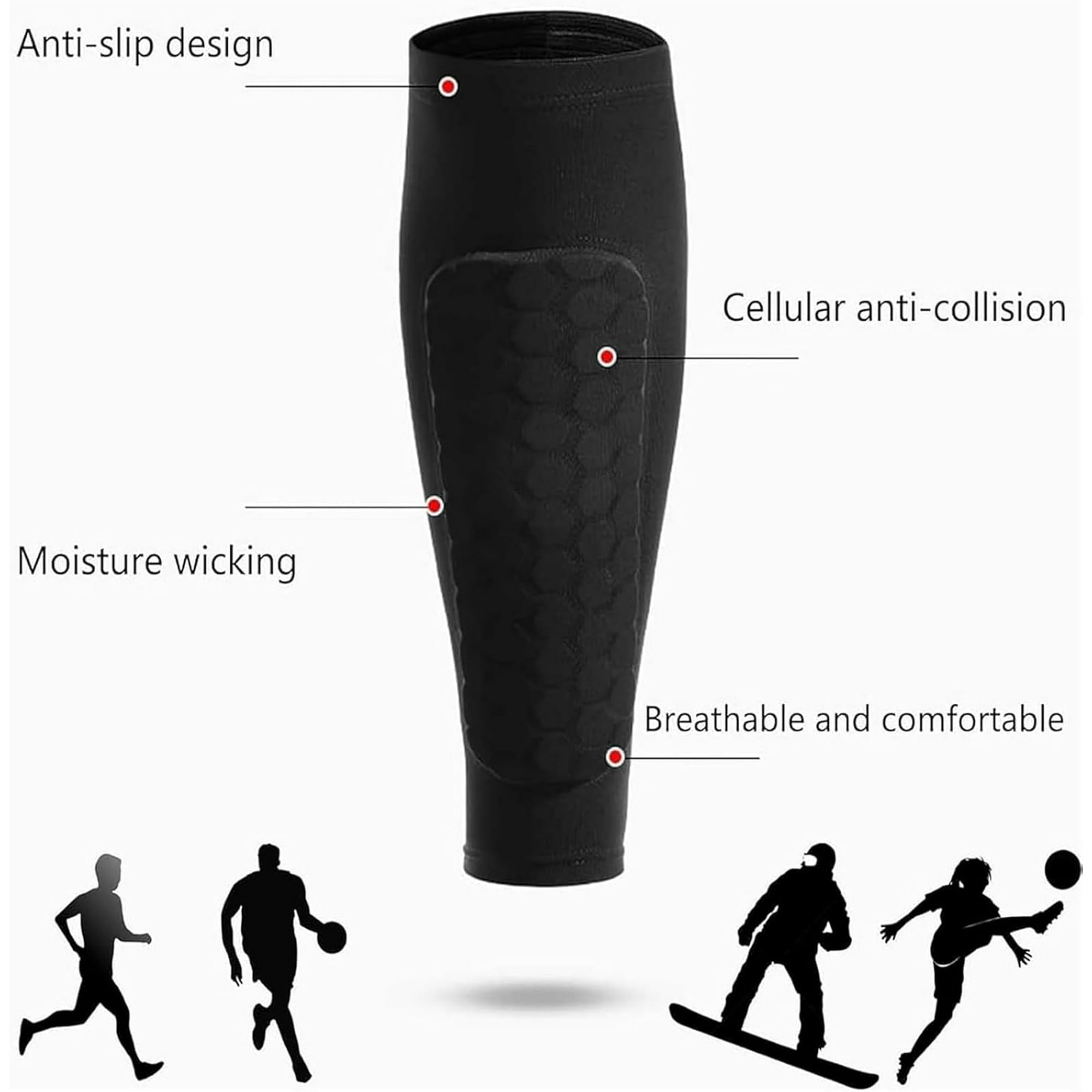 Soccer Shin Guards Shin Guard  - Compression Sleeve Calf ulasan dan harga