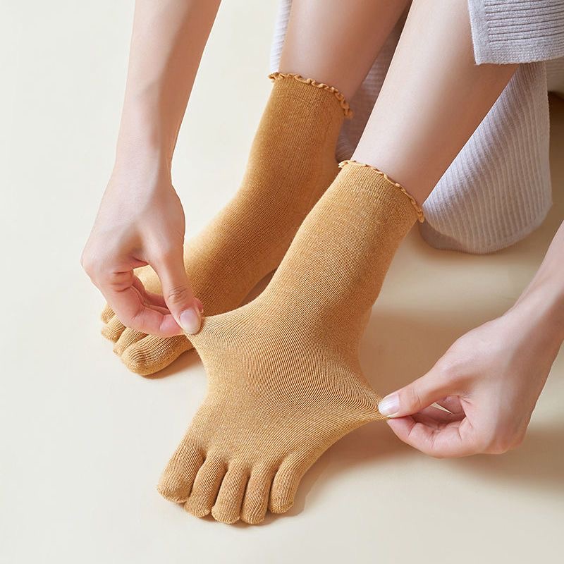1/5 Pairs Cotton Women Five Fi - Toe Sock Split ulasan dan harga