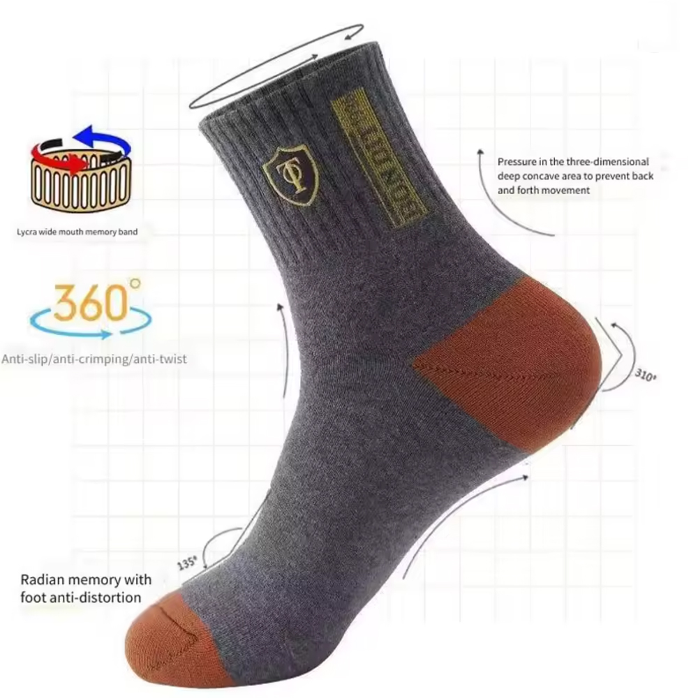 Men's 20-Pack Premium Thermal  - Cotton Crew Sock Pack ulasan dan harga