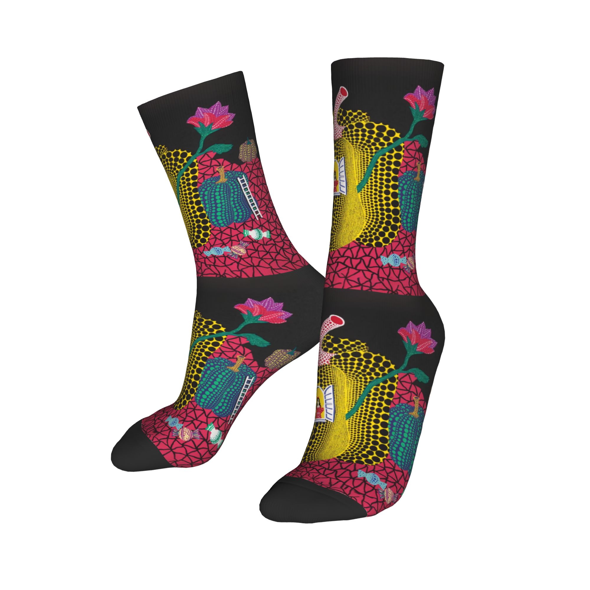 Custom Yayoi Kusama Abstract P - Dress Sock Men ulasan dan harga