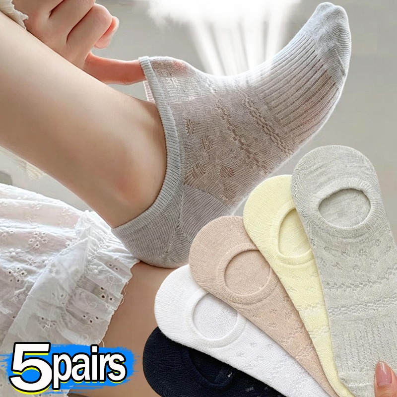 Lace Openwork Ballet Socks for - Invisibility Sock Loafer ulasan dan harga