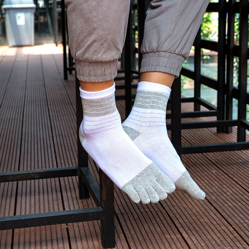 3/5 Pairs Men Five Toe Crew So - Toe Sock Split ulasan dan harga