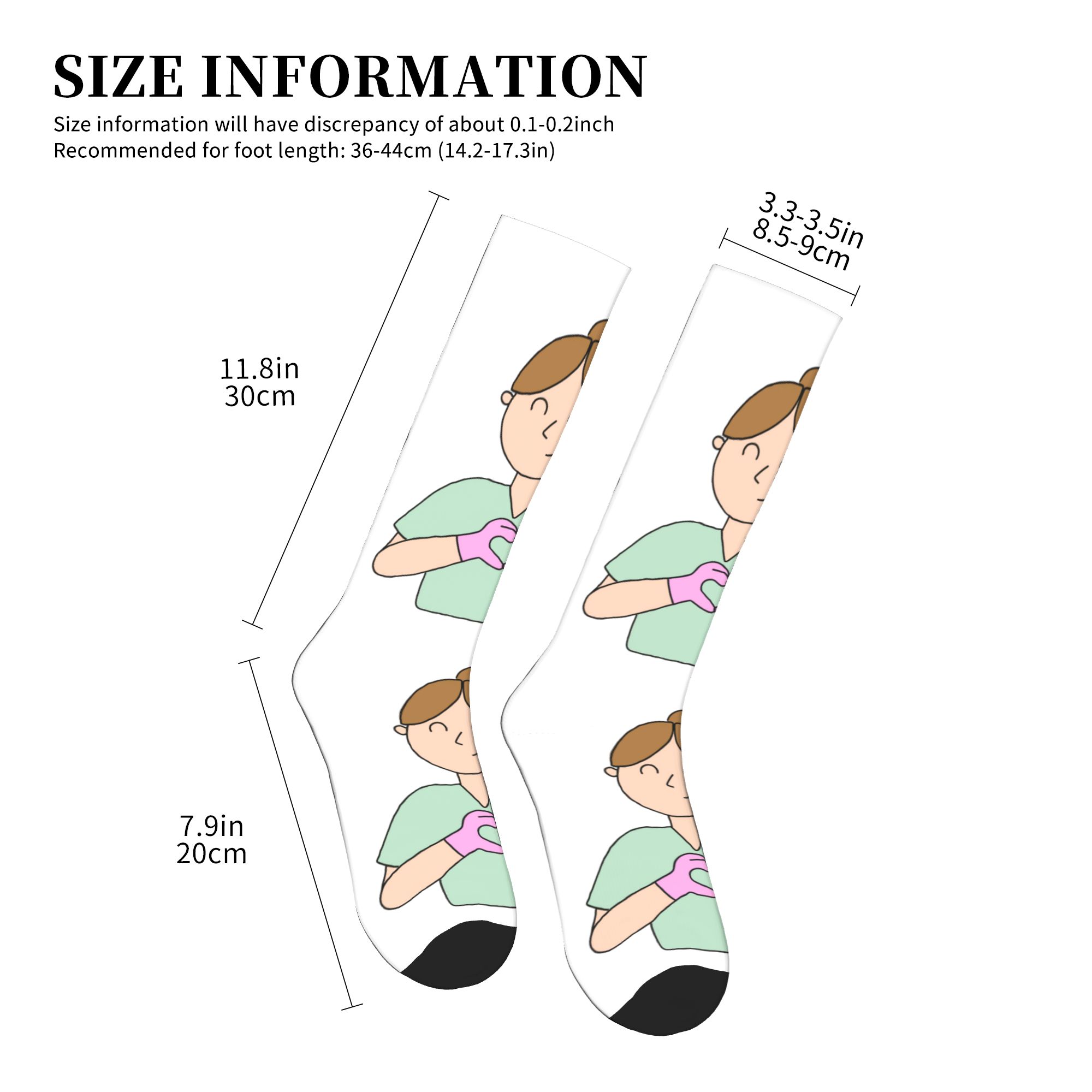 Harajuku Doctor Nurse Medical  - Compression Sock Medical ulasan dan harga
