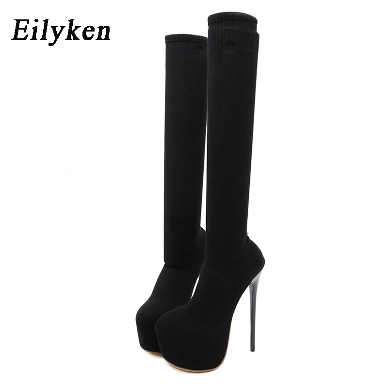 Eilyken Fashion Platform Stret - Knee High Sock Women ulasan dan harga