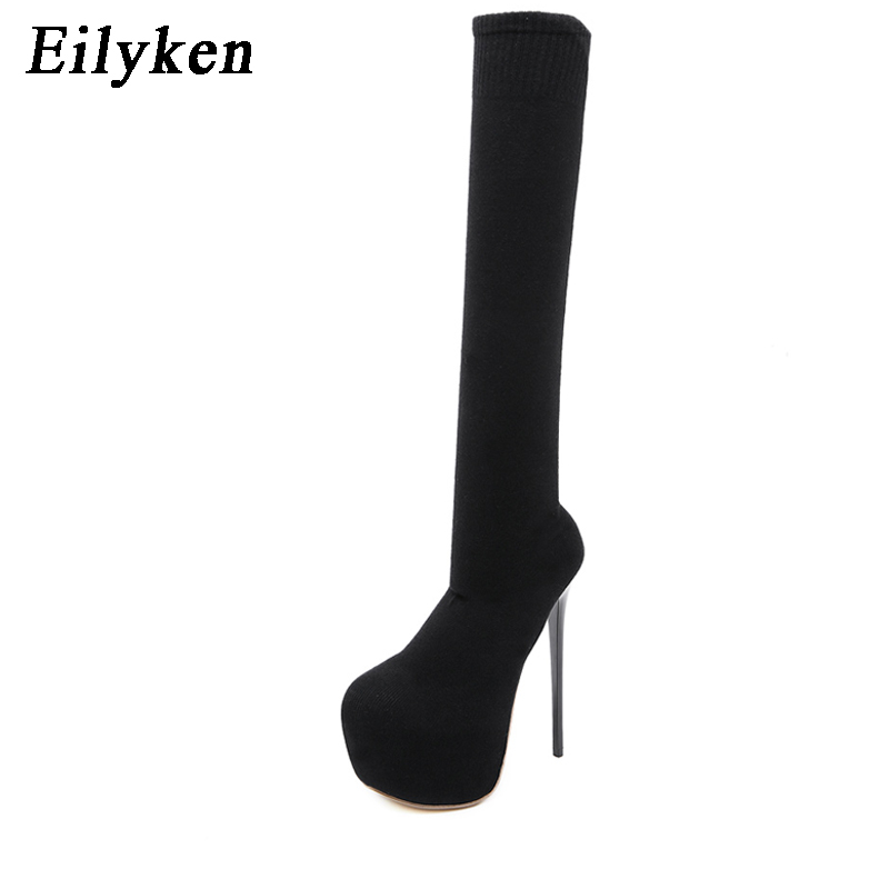 Eilyken Fashion Platform Stret - Knee High Sock Women ulasan dan harga