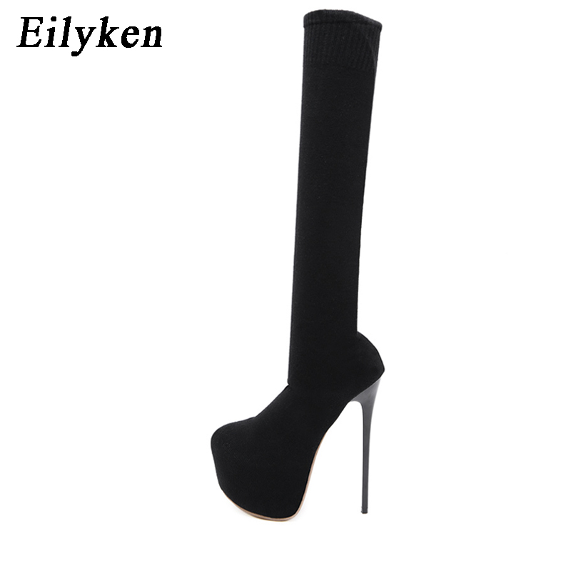 Eilyken Fashion Platform Stret - Knee High Sock Women ulasan dan harga