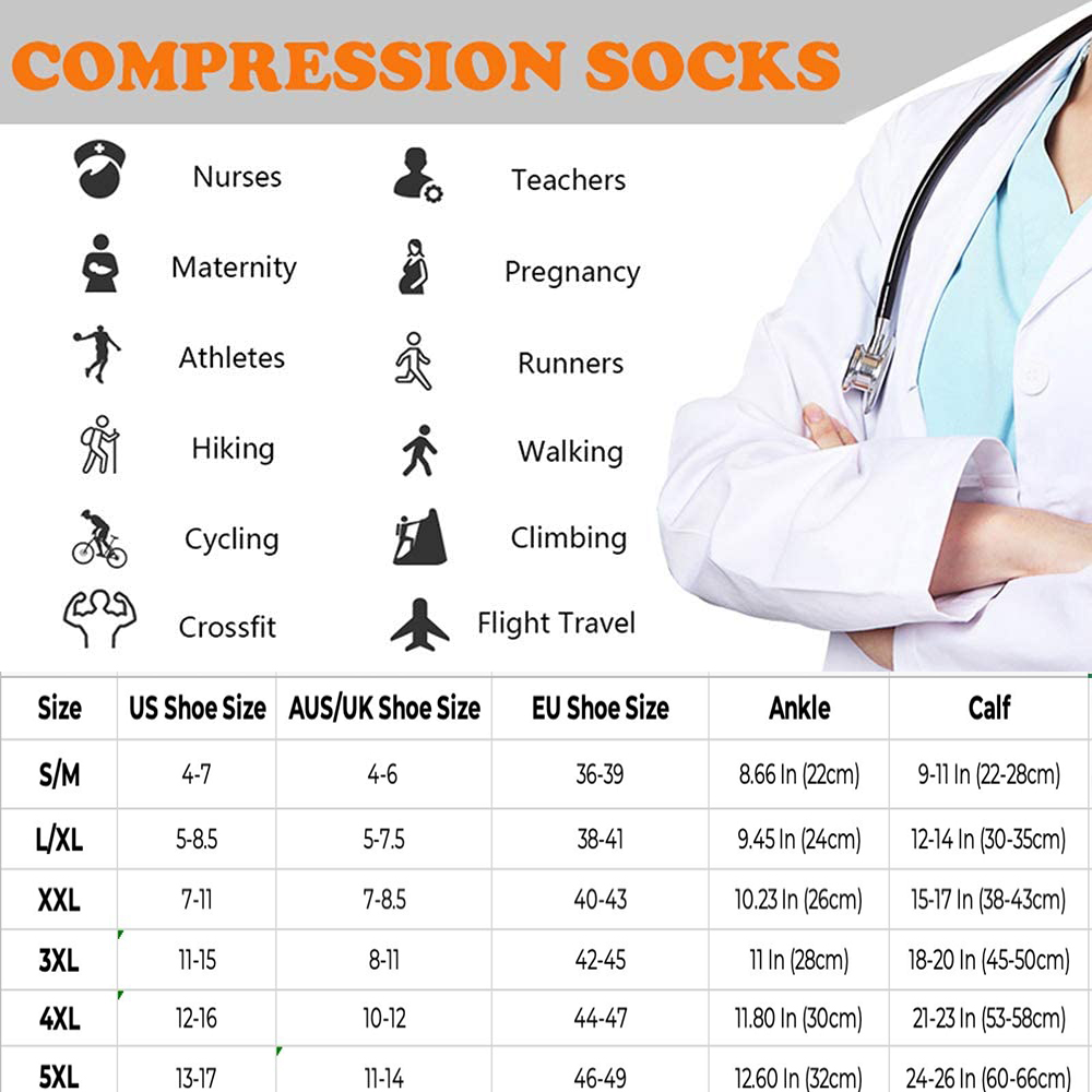 Brothock 3 Pairs For Dropshipp - Compression Sock Medical ulasan dan harga